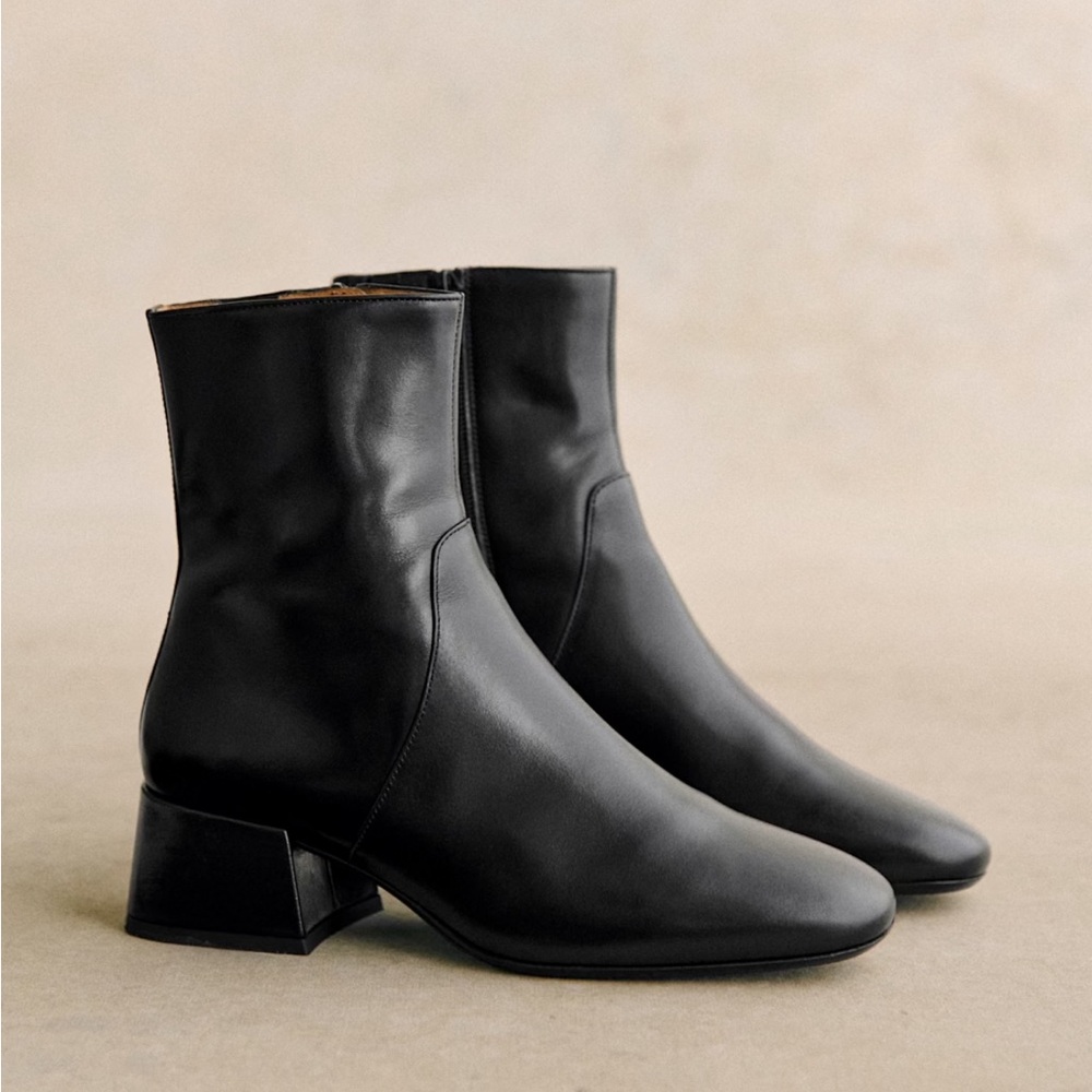 SEZANE Paulette Low Boots | Women’s Size 37 / 6.5